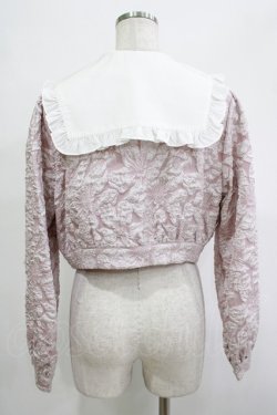 画像3: Ank Rouge / ジャガードハートベルトブルゾン M ピンク H-25-12-04-043-CA-BL-NS-ZH