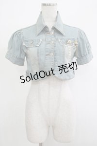 LIZ LISA / デニムジャケット Free ブルー H-25-12-04-044-LO-JA-NS-ZH