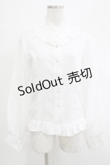 梦焚世（海外ロリータブランド） / フリルブラウス M ホワイト H-25-12-04-050-PU-BL-NS-ZH
