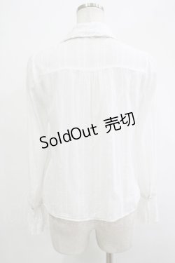 画像3: Blue rouge / リボンブラウス Free オフ/ネイビー H-25-12-04-051-CA-BL-NS-ZH