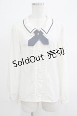 Amavel / クロスリボンタイブラウス Free アイボリー/ネイビー H-25-12-04-052-CA-BL-NS-ZH