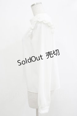 画像2: An MILLE / チュール切替ブラウス Free オフ H-25-12-04-053-EL-BL-NS-ZH