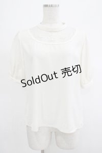 an another angelus / ローズ刺繍ブラウス Free オフ H-25-12-04-054-CA-BL-NS-ZH