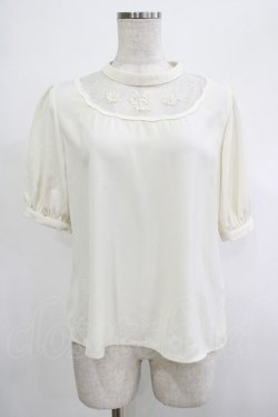 画像1: an another angelus / ローズ刺繍ブラウス Free オフ H-25-12-04-054-CA-BL-NS-ZH