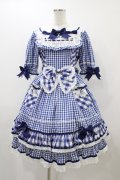 BABY,THE STARS SHINE BRIGHT / Milky Gingham Dollワンピース Free ブルー H-25-12-04-1040-BA-OP-NS-ZH