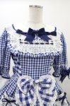 画像4: BABY,THE STARS SHINE BRIGHT / Milky Gingham Dollワンピース Free ブルー H-25-12-04-1040-BA-OP-NS-ZH (4)
