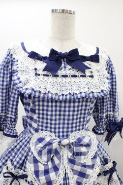 画像4: BABY,THE STARS SHINE BRIGHT / Milky Gingham Dollワンピース Free ブルー H-25-12-04-1040-BA-OP-NS-ZH