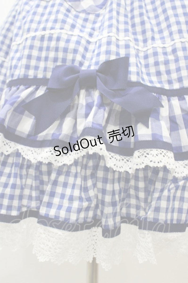 画像5: BABY,THE STARS SHINE BRIGHT / Milky Gingham Dollワンピース Free ブルー H-25-12-04-1040-BA-OP-NS-ZH (5)