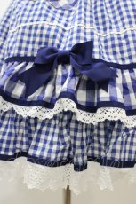 画像5: BABY,THE STARS SHINE BRIGHT / Milky Gingham Dollワンピース Free ブルー H-25-12-04-1040-BA-OP-NS-ZH (5)
