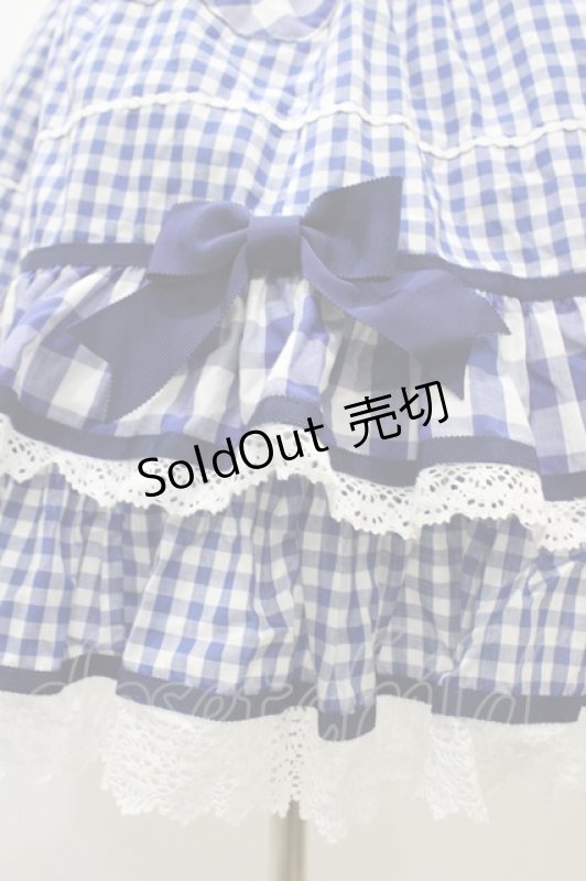 画像5: BABY,THE STARS SHINE BRIGHT / Milky Gingham Dollワンピース Free ブルー H-25-12-04-1040-BA-OP-NS-ZH (5)