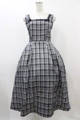 m petit by misako / AMCHKスクエアネックジャンパースカート S グレー H-25-12-04-1045-LO-OP-NS-ZH