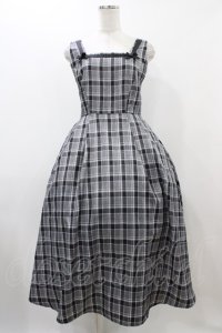 m petit by misako / AMCHKスクエアネックジャンパースカート S グレー H-25-12-04-1045-LO-OP-NS-ZH