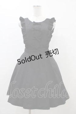 画像1: Ank Rouge / エプロンスカート M ブラック H-25-12-04-1047-CA-SK-NS-ZH