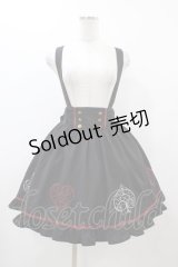 Amavel / トランプ刺繍サス付スカート Free ブラック H-25-12-04-1048-CA-SK-NS-ZH