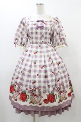 axes femme kawaii / ベリーズピクニックワンピース M ラベンダー H-25-12-04-1049-AX-OP-NS-ZH