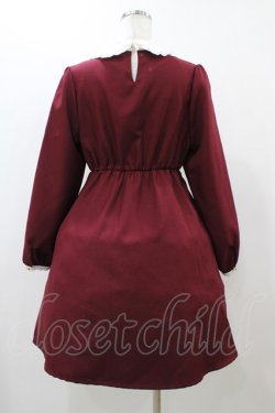 画像2: Amavel / フリル襟ワンピース Free ボルドー H-25-12-04-1050-CA-OP-NS-ZH