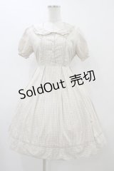 Amavel / ギンガムチェックセーラーワンピース Free アイボリー H-25-12-04-1051-CA-OP-NS-ZH