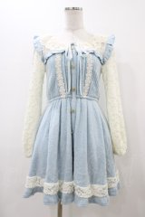 LIZ LISA / ドッキングニットワンピース Free サックス H-25-12-04-1053-LO-OP-NS-ZH