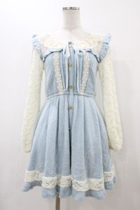 LIZ LISA / ドッキングニットワンピース Free サックス H-25-12-04-1053-LO-OP-NS-ZH