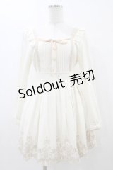 LIZ LISA / トゥーシューズ刺繍ワンピース Free オフホワイト H-25-12-04-1054-LO-OP-NS-ZH