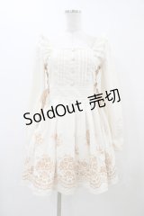 LIZ LISA / フロッキ‐プリントワンピース Free オフ/ブラウン H-25-12-04-1055-LO-OP-NS-ZH