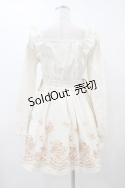 画像2: LIZ LISA / フロッキ‐プリントワンピース Free オフ/ブラウン H-25-12-04-1055-LO-OP-NS-ZH