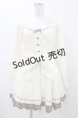 LIZ LISA / はしごレースニットワンピース Free オフ/ブラウン H-25-12-04-1056-LO-OP-NS-ZH