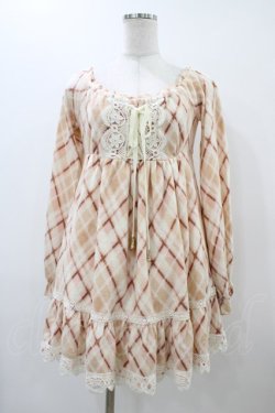 画像1: LIZ LISA / チェックワンピース Free ピンク H-25-12-04-1057-LO-OP-NS-ZH