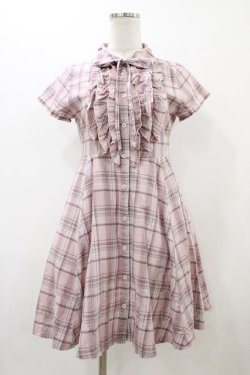 画像1: Fi.n.t / チェックワンピース Free ピンク H-25-12-04-1058-CA-OP-NS-ZH