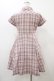 画像2: Fi.n.t / チェックワンピース Free ピンク H-25-12-04-1058-CA-OP-NS-ZH (2)