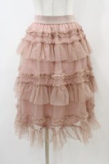 FLC / 星名桜子 チュールスカート S ピンク H-25-12-04-1060-0-SK-NS-ZH