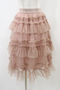 FLC / 星名桜子 チュールスカート S ピンク H-25-12-04-1060-0-SK-NS-ZH