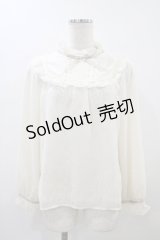 axes femme POETIQUE / ヨーク切替シフォンプルオーバー M アイボリー H-25-12-04-1062-AX-TO-NS-ZH