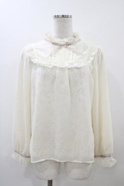 画像1: axes femme POETIQUE / ヨーク切替シフォンプルオーバー M アイボリー H-25-12-04-1062-AX-TO-NS-ZH