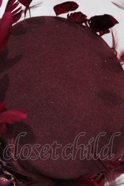 画像3: ALICE and the PIRATES / ローズガーランドのシルクハット  エンジ H-25-12-04-1005-PA-AC-NS-ZH