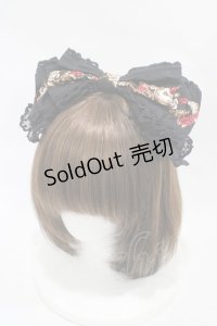 ALICE and the PIRATES / いばらうさぎのペイサージュ柄カチューシャ  ブラック H-25-12-04-1006-PA-AC-NS-ZH