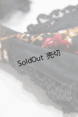 画像3: ALICE and the PIRATES / いばらうさぎのペイサージュ柄カチューシャ  ブラック H-25-12-04-1006-PA-AC-NS-ZH