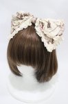 画像1: ALICE and the PIRATES / Treasure hunt in the mystic island柄リボンカチューシャ  アンティーク(Ivory×Ivory lace) H-25-12-04-1007-PA-AC-NS-ZH (1)