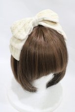 画像1: metamorphose / ソフィリボンカチューシャ  生成り H-25-12-04-1009-ME-AC-NS-ZH (1)