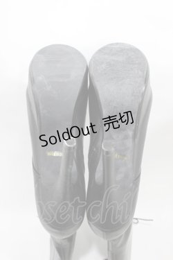 画像3: ALICE and the PIRATES / A/Pレースアップロングブーツ L/約24cm〜24.5cm ブラック H-25-12-04-1001-PA-SH-NS-ZH