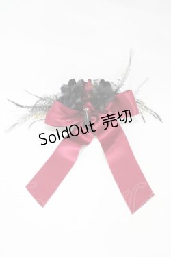 画像2: ALICE and the PIRATES / リボンローズコサージュ  ブラック H-25-12-04-1012-PA-AC-NS-ZH