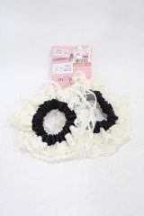 m petit by misako / AMレース2Pシュシュ  ブラック H-25-12-04-1013-LO-ZA-NS-ZH