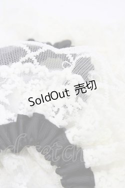 画像2: m petit by misako / AMレース2Pシュシュ  ブラック H-25-12-04-1013-LO-ZA-NS-ZH