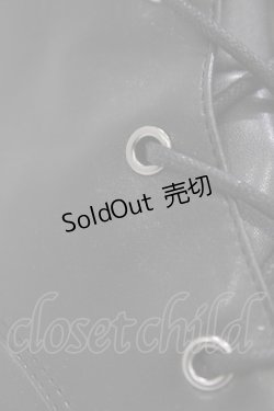 画像4: ALICE and the PIRATES / A/Pレースアップロングブーツ L/約24cm〜24.5cm ブラック H-25-12-04-1001-PA-SH-NS-ZH