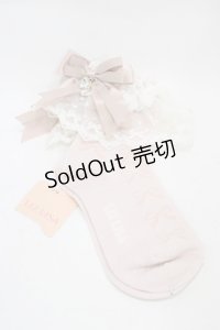 LIZ LISA / ハートリボンクルー丈ソックス  ピンク H-25-12-04-1015-LO-ZA-NS-ZH