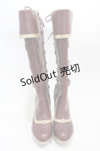 ALICE and the PIRATES / Lilyベルトロングブーツ L/約24cm〜24.5cm ボルドー H-25-12-04-1002-PA-SH-NS-ZH
