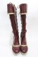 画像1: ALICE and the PIRATES / Lilyベルトロングブーツ L/約24cm〜24.5cm ボルドー H-25-12-04-1002-PA-SH-NS-ZH (1)