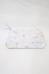 BABY,THE STARS SHINE BRIGHT / くみゃちゃんのキラキラコスメ柄ポーチ  サックス H-25-12-04-1022-BA-ZA-NS-ZH