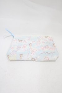 BABY,THE STARS SHINE BRIGHT / くみゃちゃんのキラキラコスメ柄ポーチ  サックス H-25-12-04-1022-BA-ZA-NS-ZH