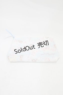 画像1: BABY,THE STARS SHINE BRIGHT / くみゃちゃんのキラキラコスメ柄ポーチ  サックス H-25-12-04-1022-BA-ZA-NS-ZH